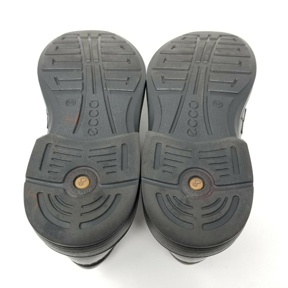 Ecco Mens Brown Lace Up Leather Dress Shoes - Picture 8 of 8